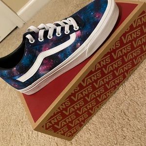 Women’s Multi White Galaxy Vans